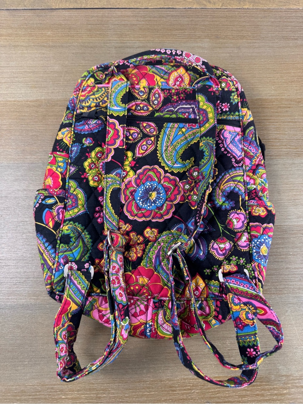 Vera Bradley Symphony In Hue Small Backpack Retired Floral Paisley Bag - Picture 6 of 12